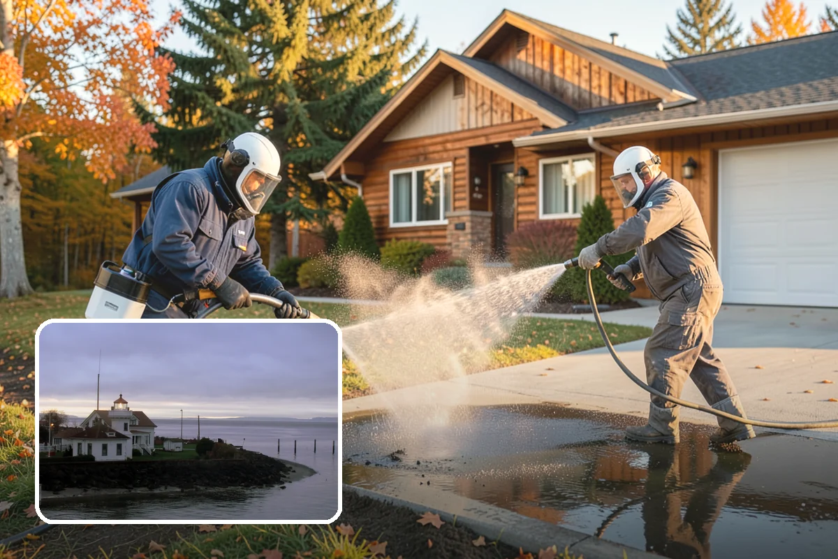 HOA Pressure Washing in Mukilteo, Snohomish County, WA - Reduces slip-and-fall liability on shared paths