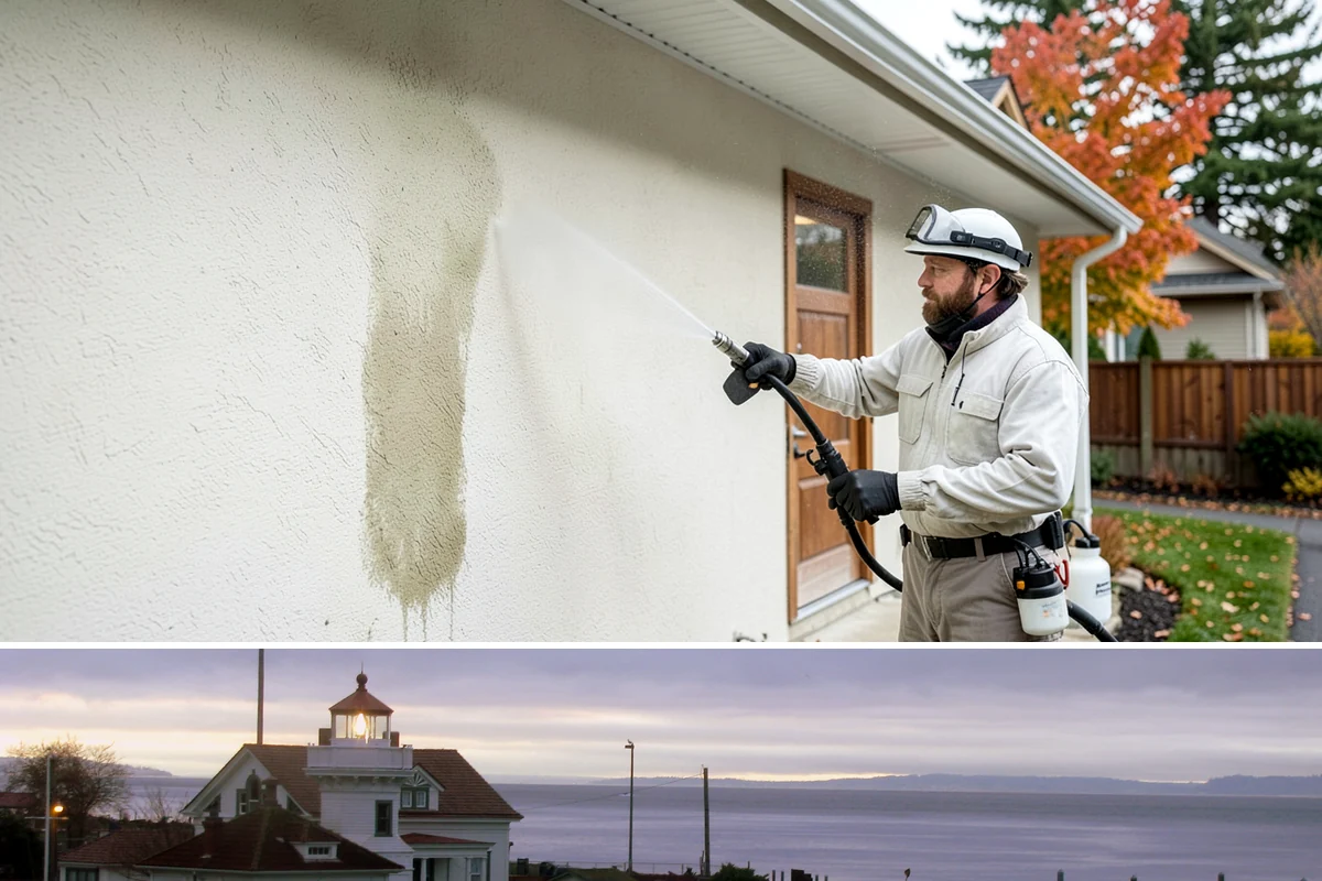 HOA Pressure Washing in Mukilteo, Snohomish County, WA - A spring deep clean paired with a fall moss treatment keeps community areas safe through Washington's wettest months.