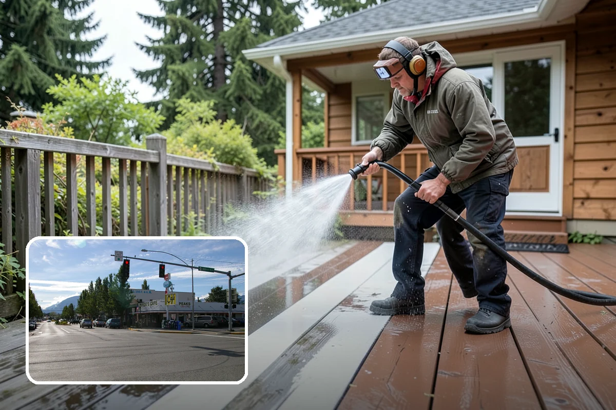 HOA Pressure Washing in North Bend, King County, WA - Reduces slip-and-fall liability on shared paths