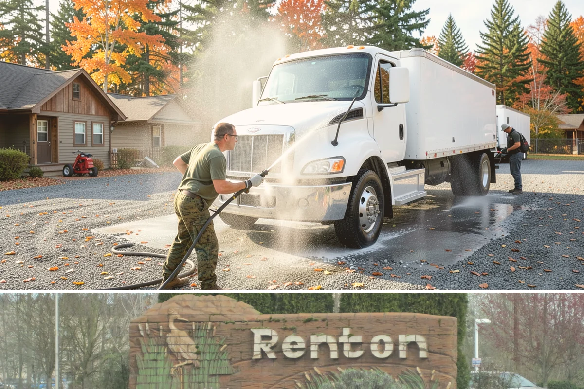 HOA Pressure Washing in Renton, King County, WA - A spring deep clean paired with a fall moss treatment keeps community areas safe through Washington's wettest months.