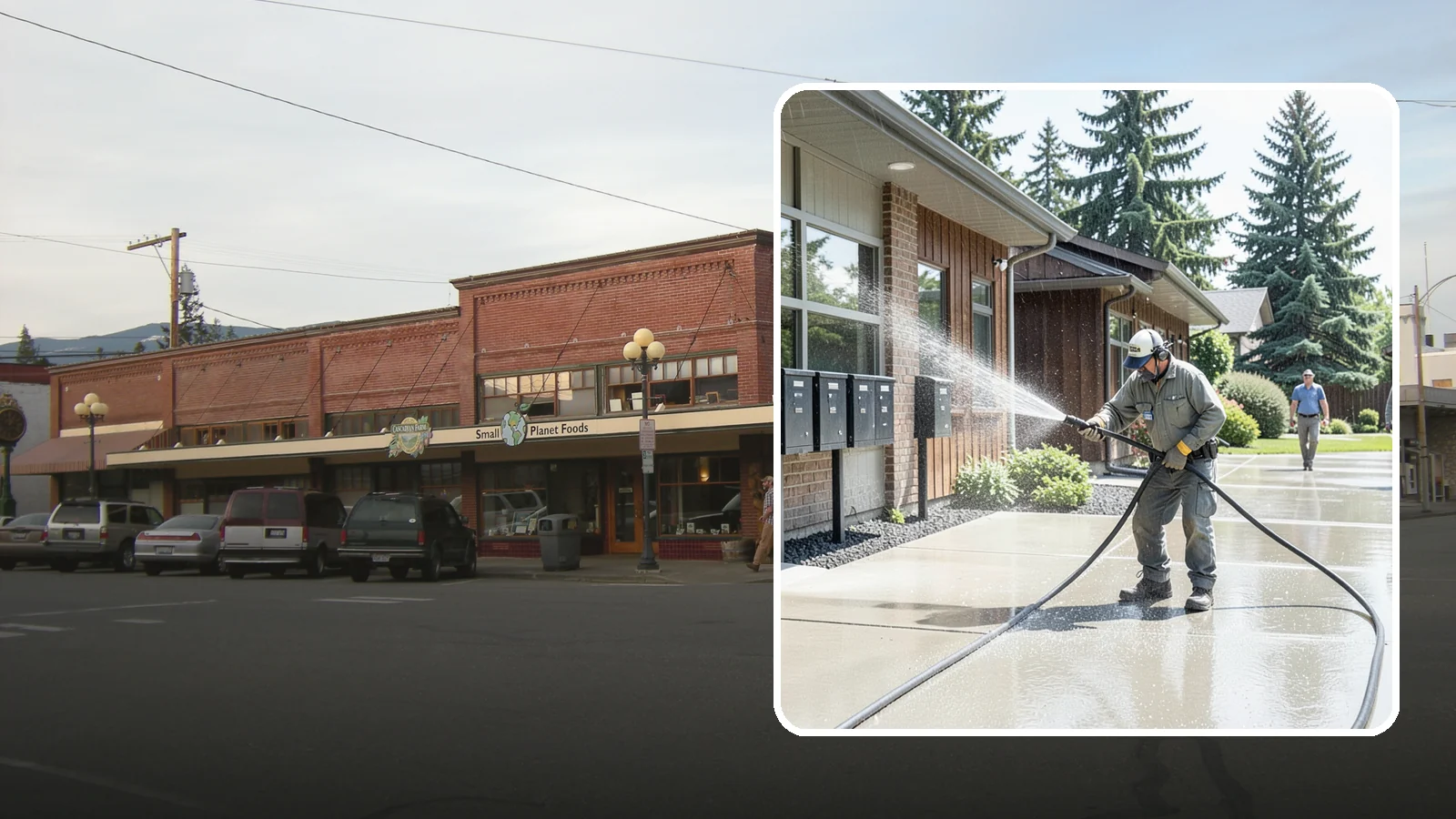HOA Pressure Washing in Sedro-Woolley, Skagit County, WA - We help Washington homeowner associations maintain clean shared sidewalks, mailboxes, and community structures on a predictable...