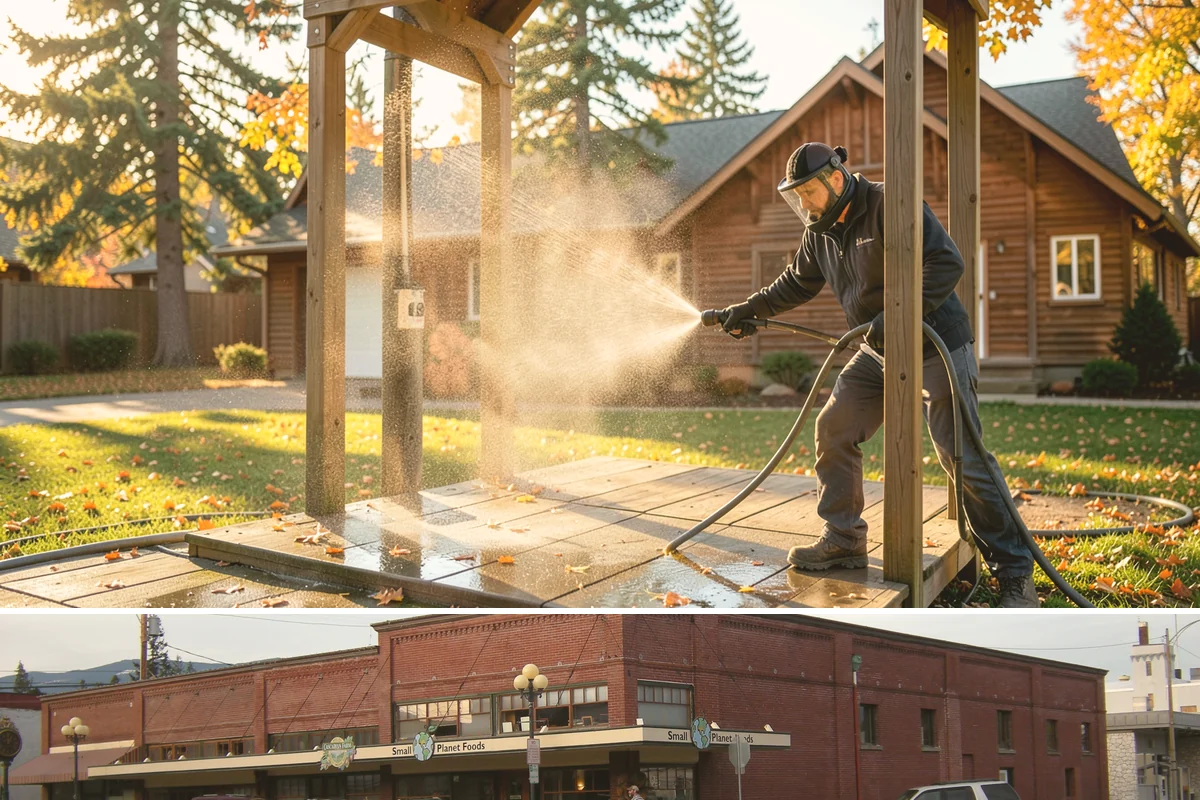 HOA Pressure Washing in Sedro-Woolley, Skagit County, WA - A spring deep clean paired with a fall moss treatment keeps community areas safe through Washington's wettest months.