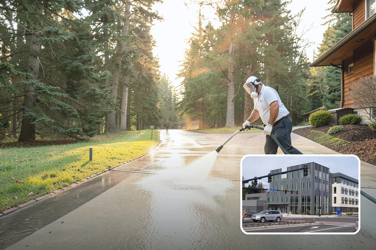 HOA Pressure Washing in Shoreline, King County, WA - Reduces slip-and-fall liability on shared paths