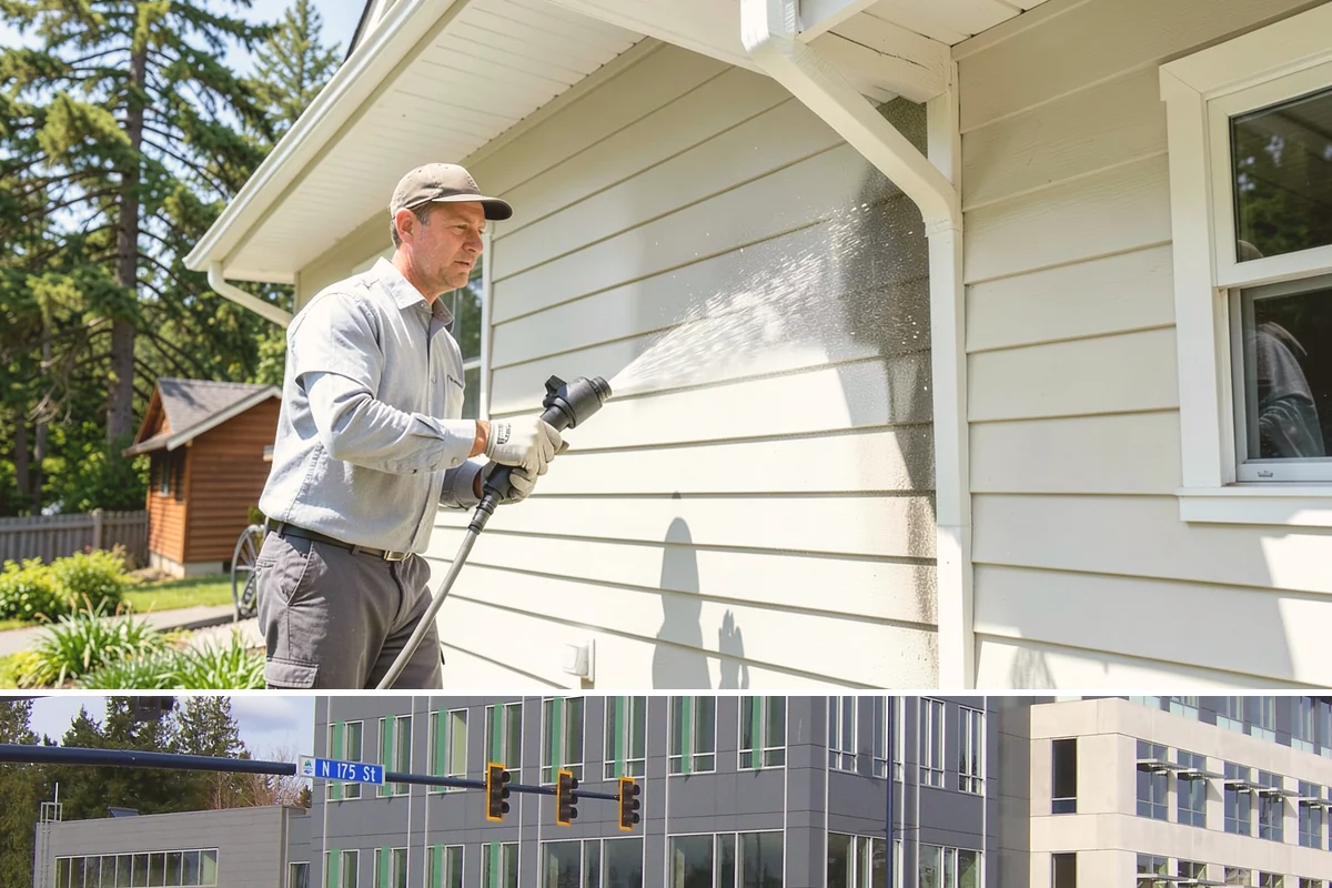 HOA Pressure Washing in Shoreline, King County, WA - A spring deep clean paired with a fall moss treatment keeps community areas safe through Washington's wettest months.