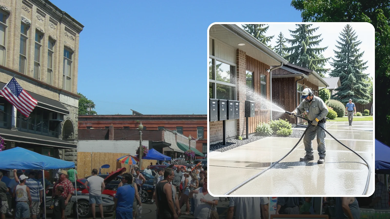 HOA Pressure Washing in Snohomish, Snohomish County, WA - We help Washington homeowner associations maintain clean shared sidewalks, mailboxes, and community structures on a predictable...