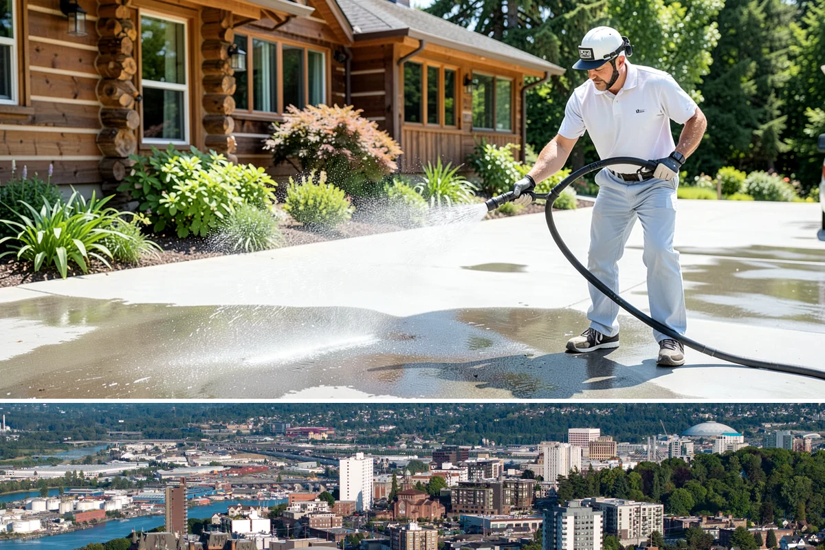HOA Pressure Washing in Tacoma, Pierce County, WA - A spring deep clean paired with a fall moss treatment keeps community areas safe through Washington's wettest months.