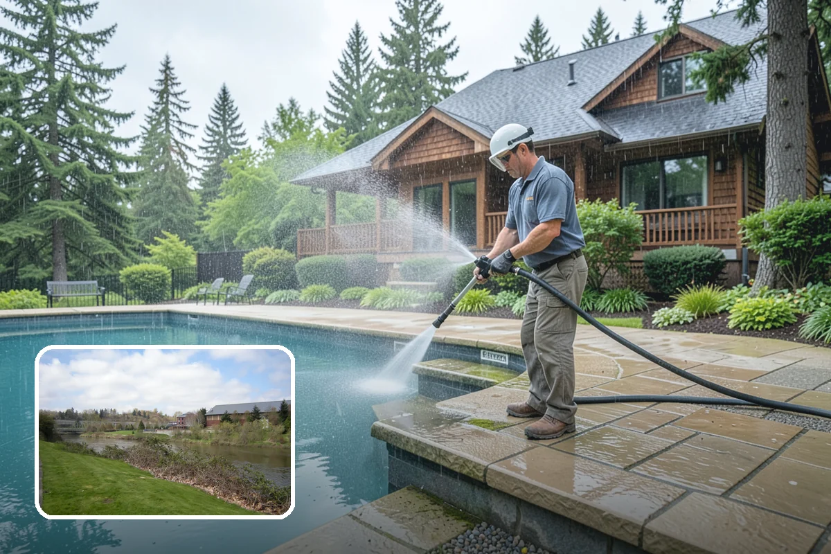 HOA Pressure Washing in Tukwila, King County, WA - Reduces slip-and-fall liability on shared paths
