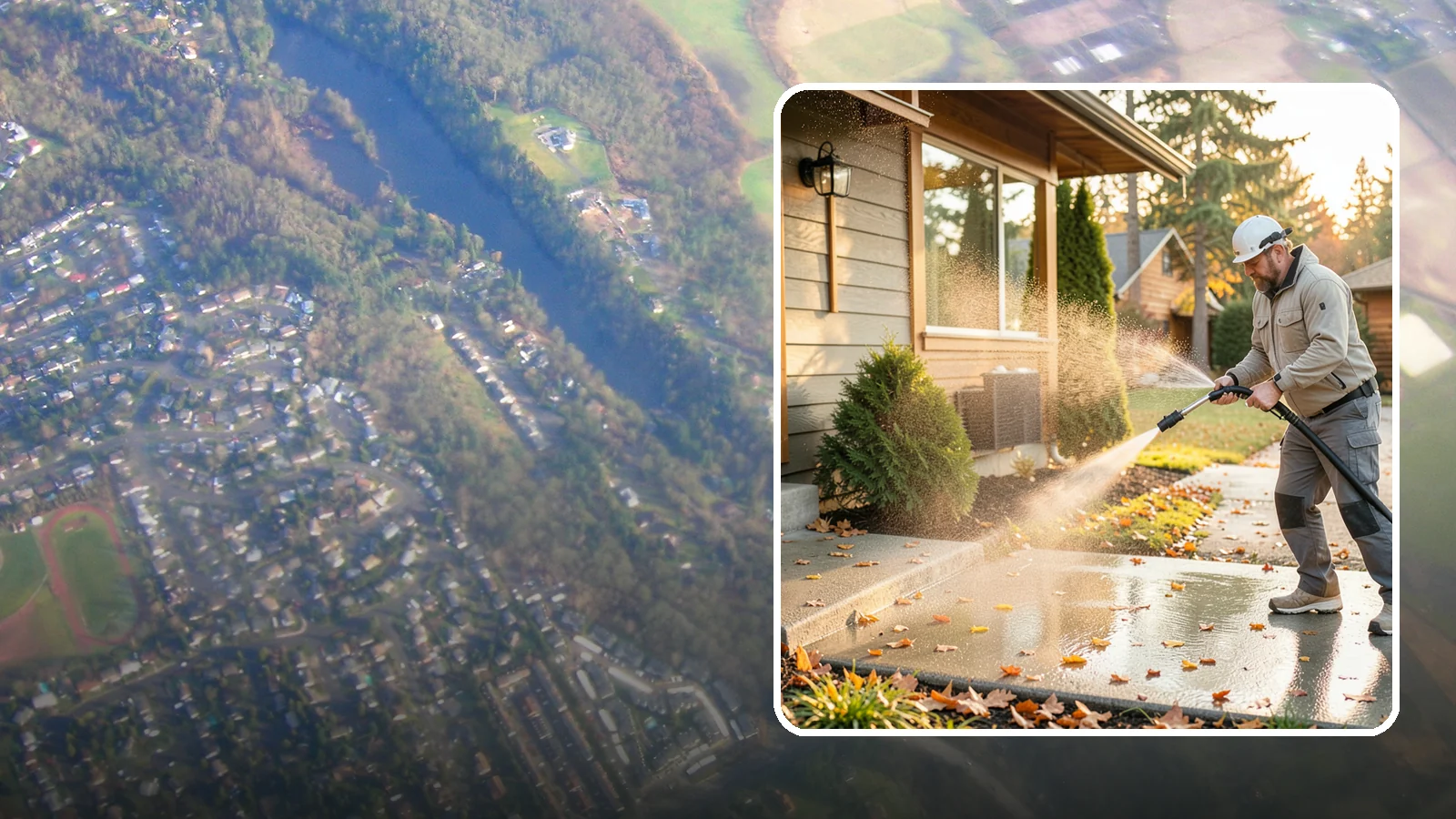 Holiday Cleanup Washing in Algona, King County, WA - Holiday cleanup washing gets your home guest-ready by clearing grime from entrances, walkways, and gathering areas before the...