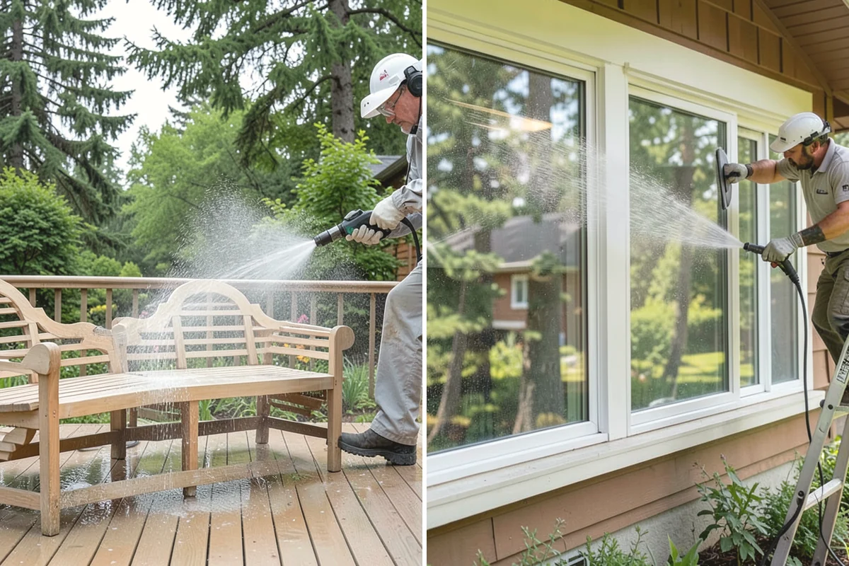 Holiday Cleanup Washing in Anacortes, Skagit County, WA - Prioritize entry paths, porches, and hosting areas with the client