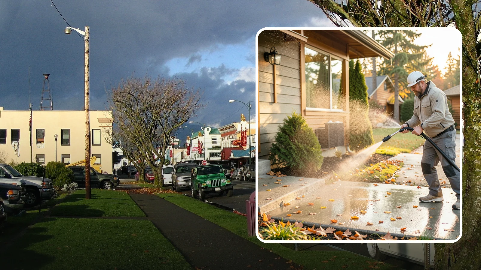 Holiday Cleanup Washing in Arlington, Snohomish County, WA - Holiday cleanup washing gets your home guest-ready by clearing grime from entrances, walkways, and gathering areas before the...