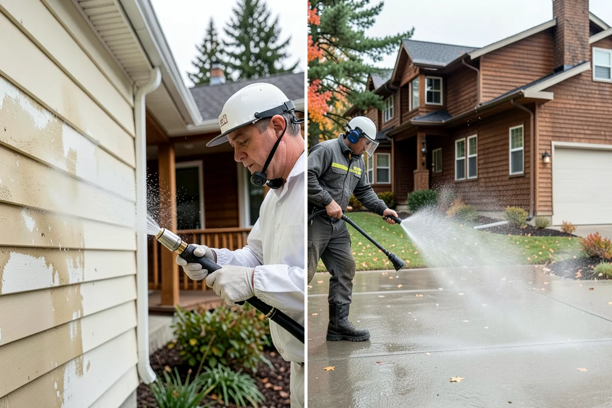 Holiday Cleanup Washing in Arlington, Snohomish County, WA - Prioritize entry paths, porches, and hosting areas with the client