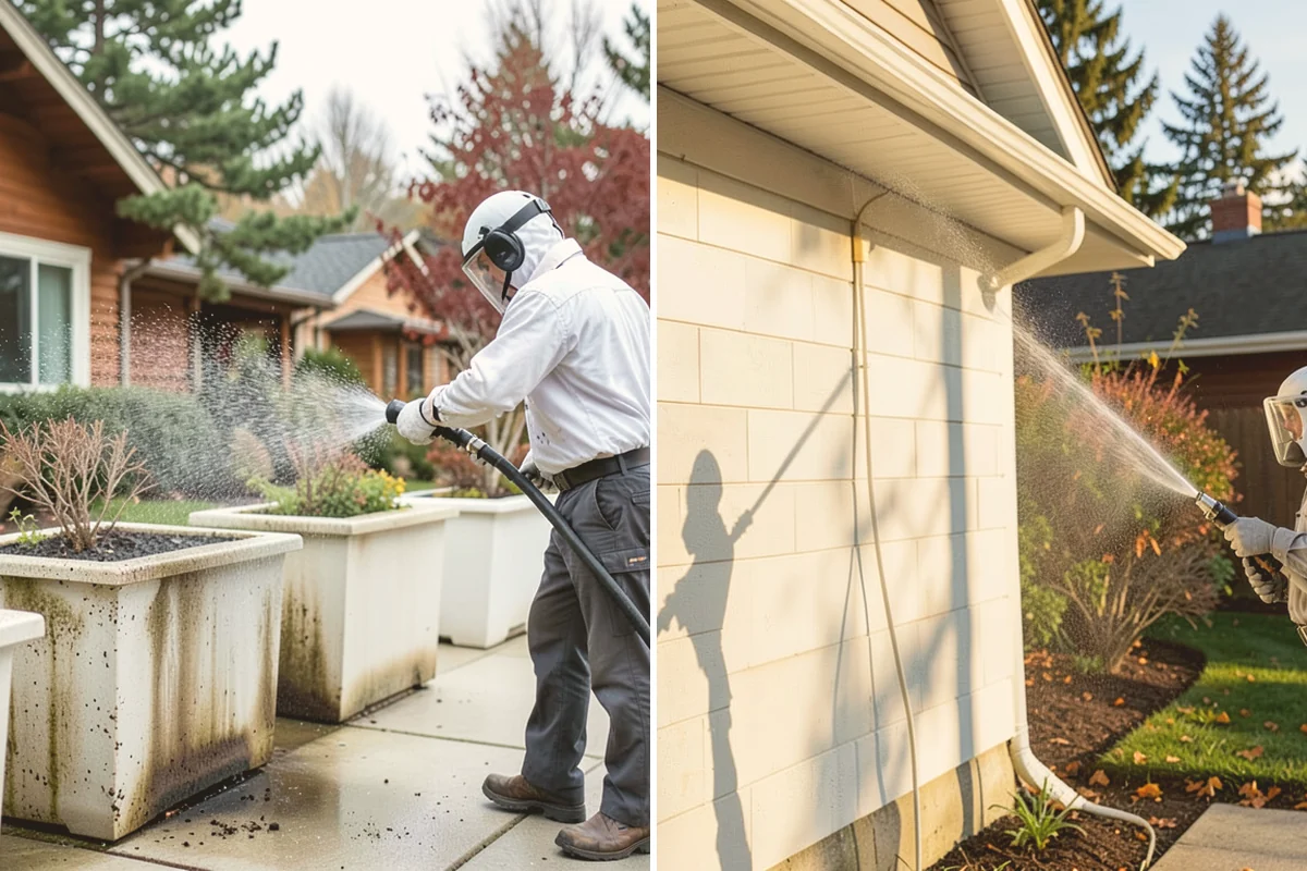 Holiday Cleanup Washing in Bellevue, King County, WA - Prioritize entry paths, porches, and hosting areas with the client