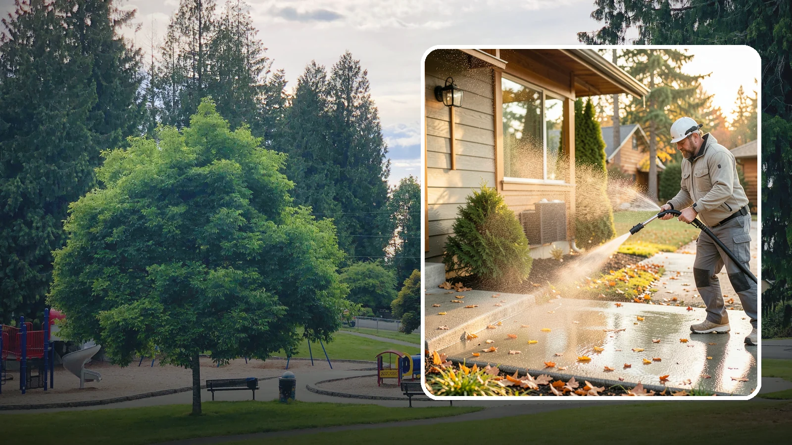 Holiday Cleanup Washing in Bonney Lake, Pierce County, WA - Holiday cleanup washing gets your home guest-ready by clearing grime from entrances, walkways, and gathering areas before the...