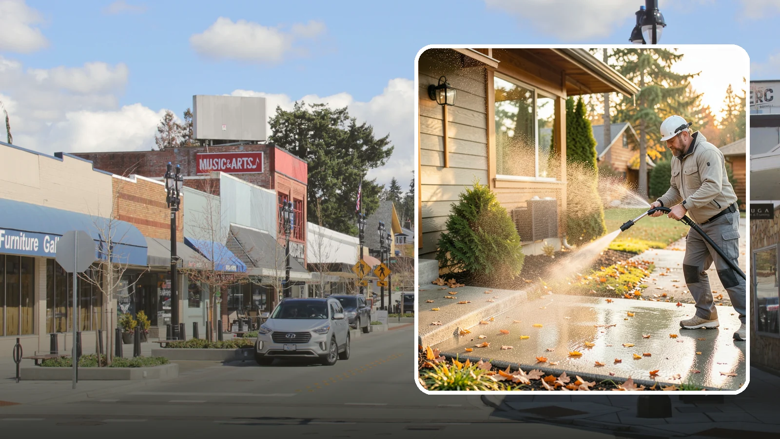 Holiday Cleanup Washing in Bothell, King County, WA - Holiday cleanup washing gets your home guest-ready by clearing grime from entrances, walkways, and gathering areas before the...