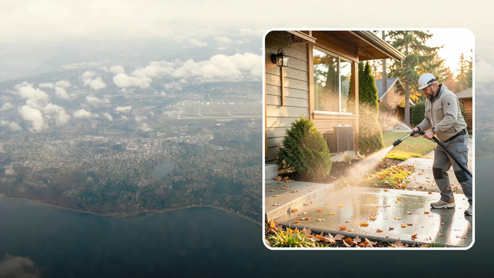 Holiday Cleanup Washing in Burien, King County, WA - Holiday cleanup washing gets your home guest-ready by clearing grime from entrances, walkways, and gathering areas before the...