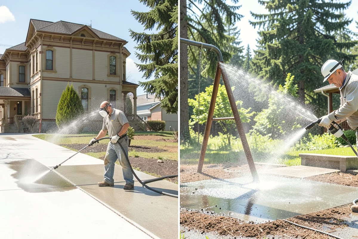 Holiday Cleanup Washing in Burien, King County, WA - Prioritize entry paths, porches, and hosting areas with the client