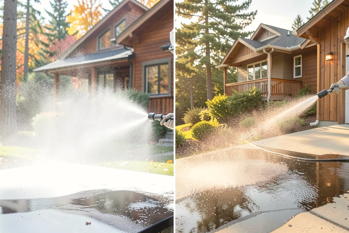 Holiday Cleanup Washing in Burlington, Skagit County, WA - Prioritize entry paths, porches, and hosting areas with the client
