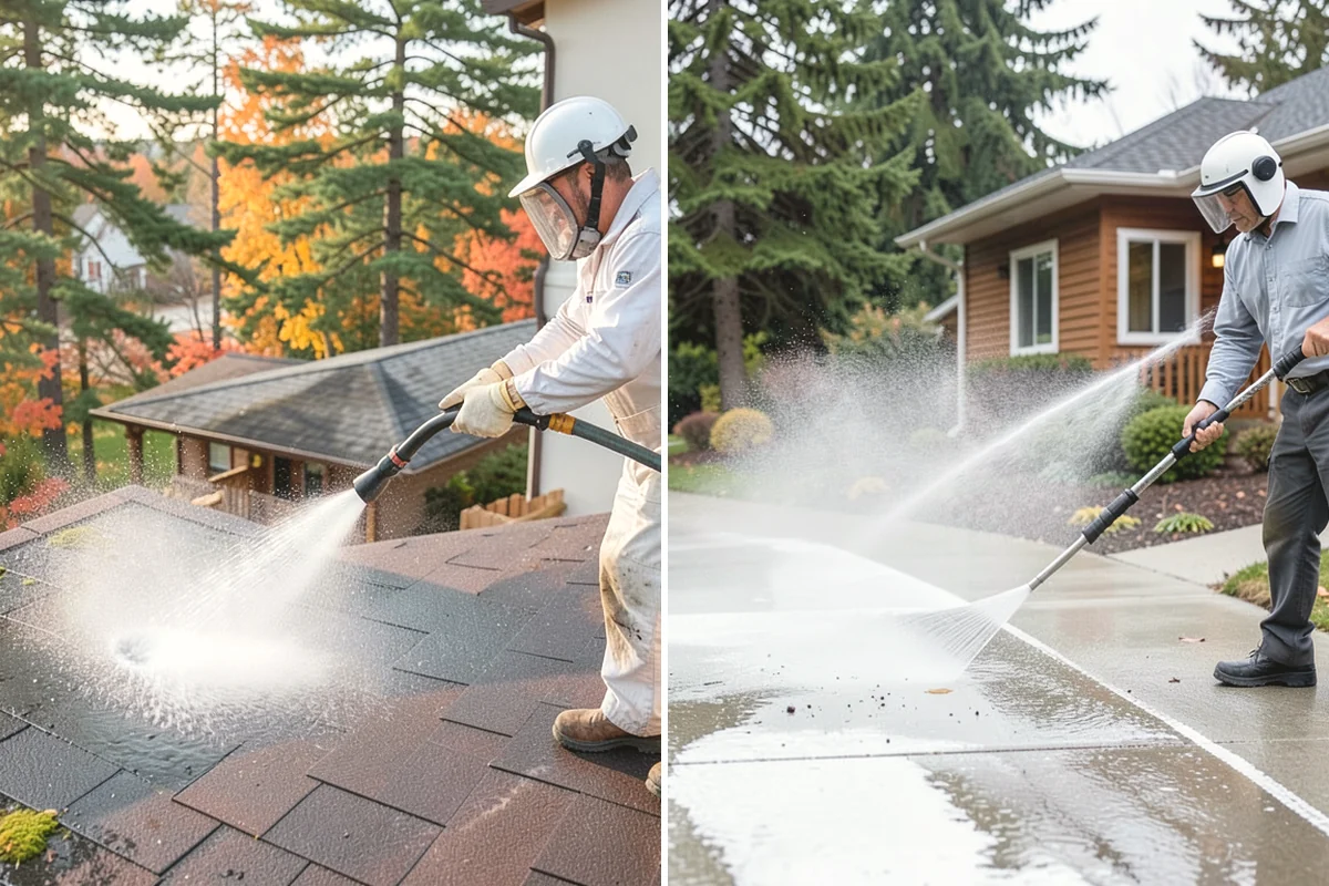 Holiday Cleanup Washing in Carbonado, Pierce County, WA - Prioritize entry paths, porches, and hosting areas with the client
