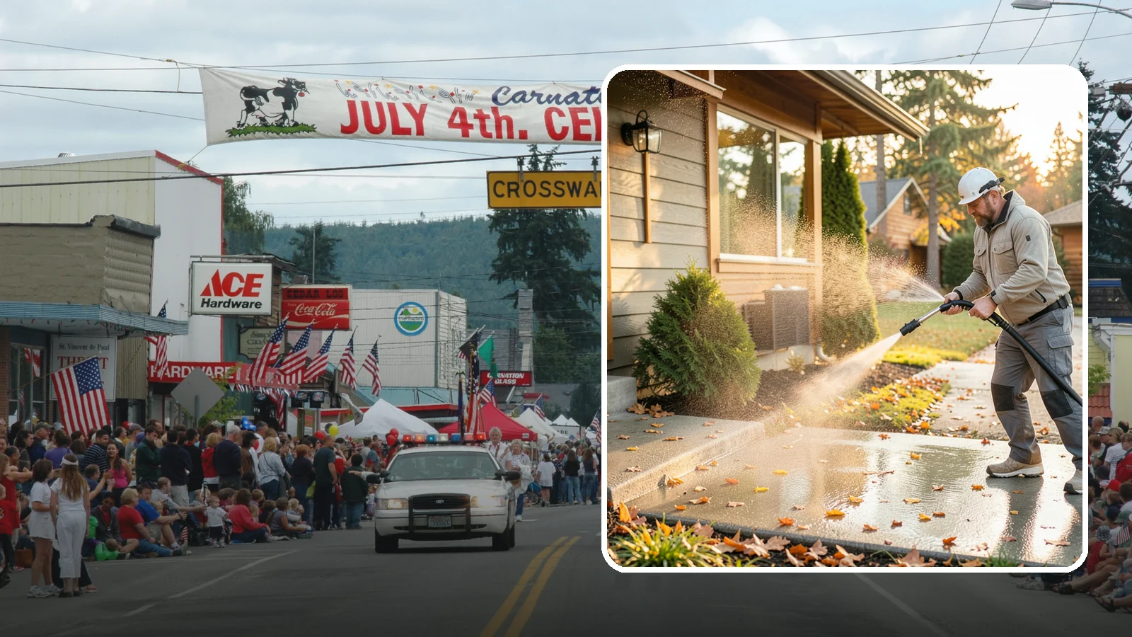 Holiday Cleanup Washing in Carnation, King County, WA - Holiday cleanup washing gets your home guest-ready by clearing grime from entrances, walkways, and gathering areas before the...