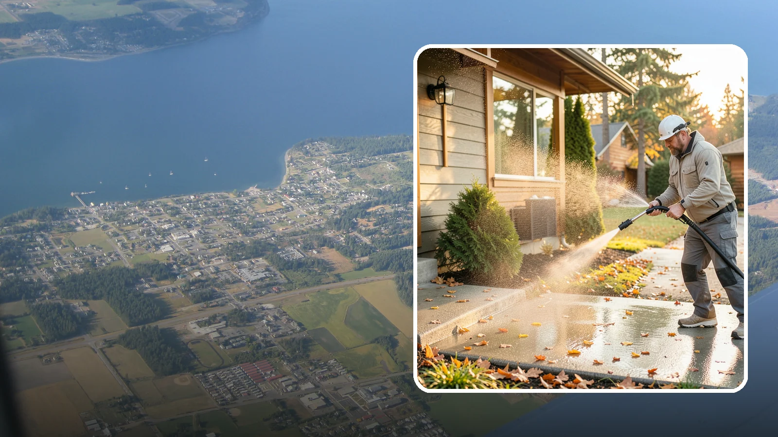 Holiday Cleanup Washing in Coupeville, Island County, WA - Holiday cleanup washing gets your home guest-ready by clearing grime from entrances, walkways, and gathering areas before the...