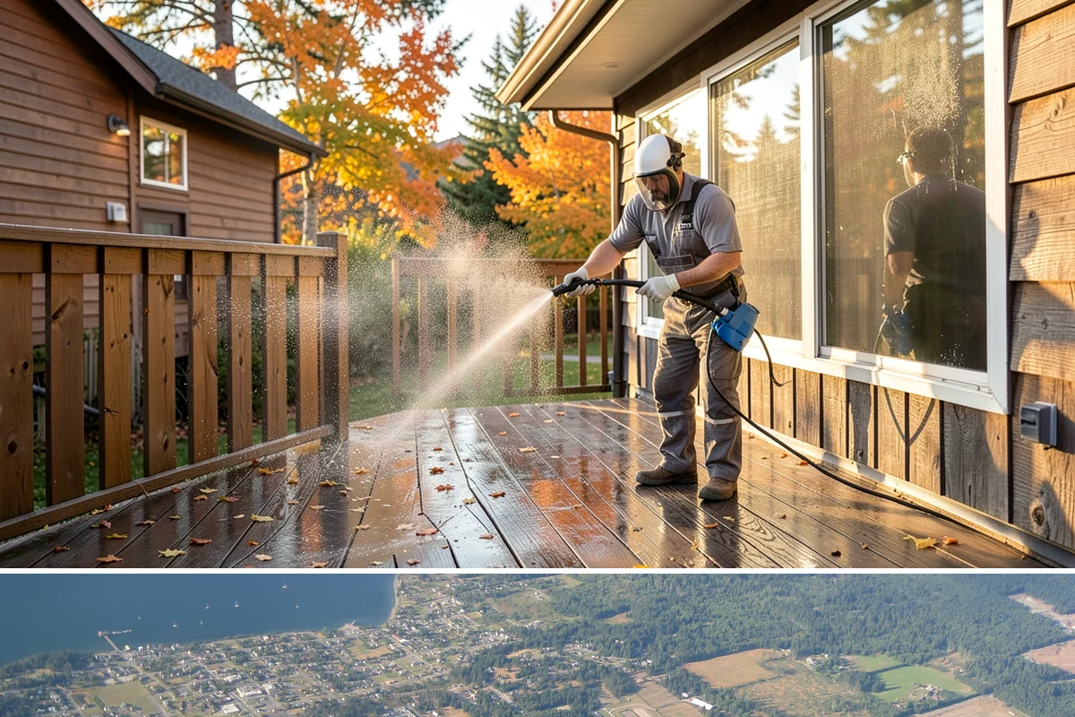 Holiday Cleanup Washing in Coupeville, Island County, WA - Late November through December, timed a week or two ahead of your gatherings so surfaces stay clean for guests.