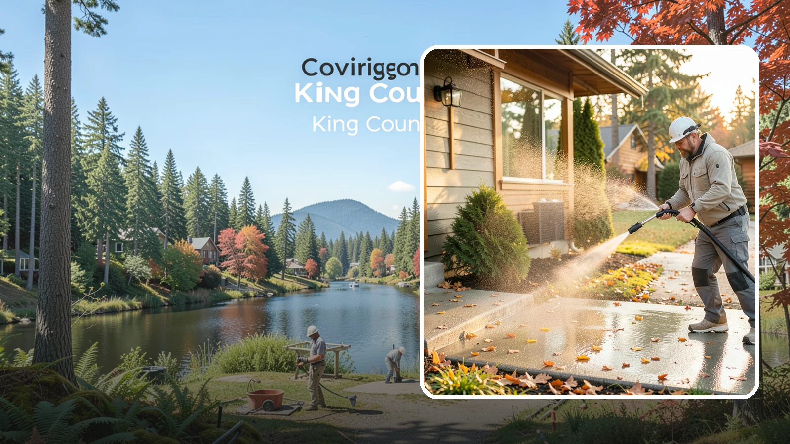 Holiday Cleanup Washing in Covington, King County, WA - Holiday cleanup washing gets your home guest-ready by clearing grime from entrances, walkways, and gathering areas before the...