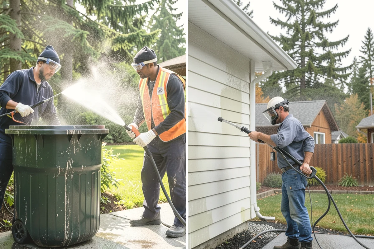 Holiday Cleanup Washing in Covington, King County, WA - Prioritize entry paths, porches, and hosting areas with the client