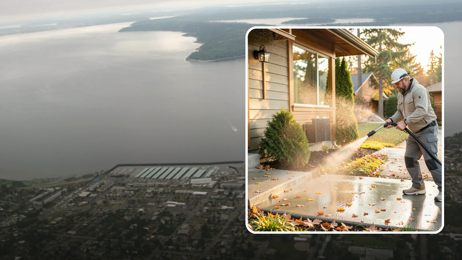 Holiday Cleanup Washing in Des Moines, King County, WA - Holiday cleanup washing gets your home guest-ready by clearing grime from entrances, walkways, and gathering areas before the...