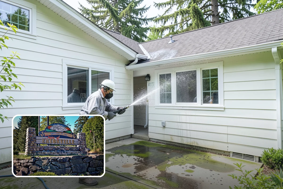 Holiday Cleanup Washing in Eatonville, Pierce County, WA - Presents a spotless entryway for holiday guests and photos
