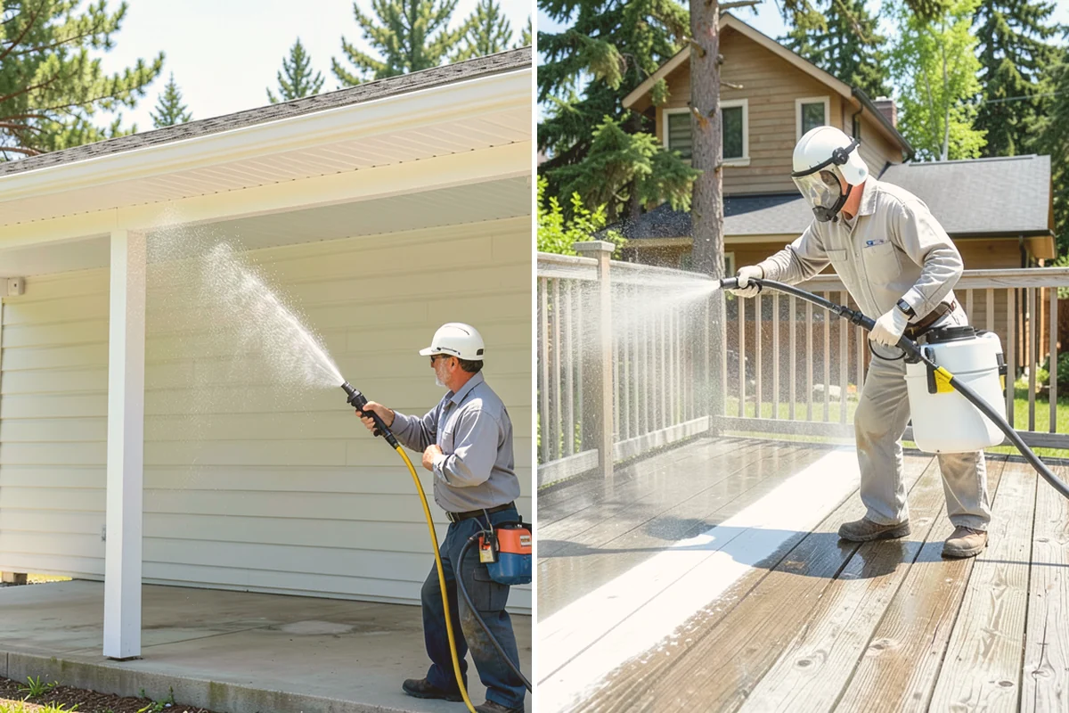 Holiday Cleanup Washing in Eatonville, Pierce County, WA - Prioritize entry paths, porches, and hosting areas with the client