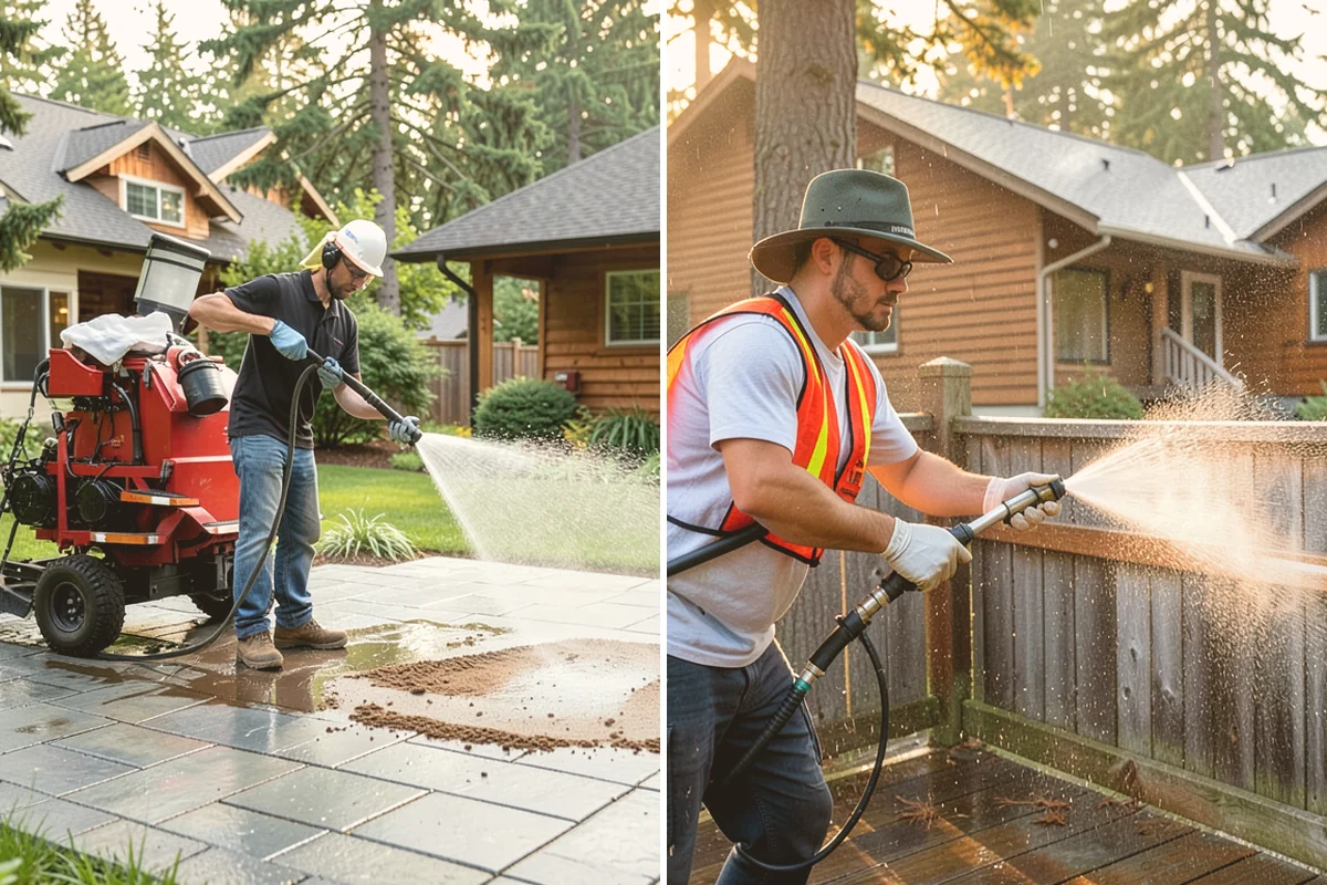 Holiday Cleanup Washing in Edmonds, Snohomish County, WA - Prioritize entry paths, porches, and hosting areas with the client