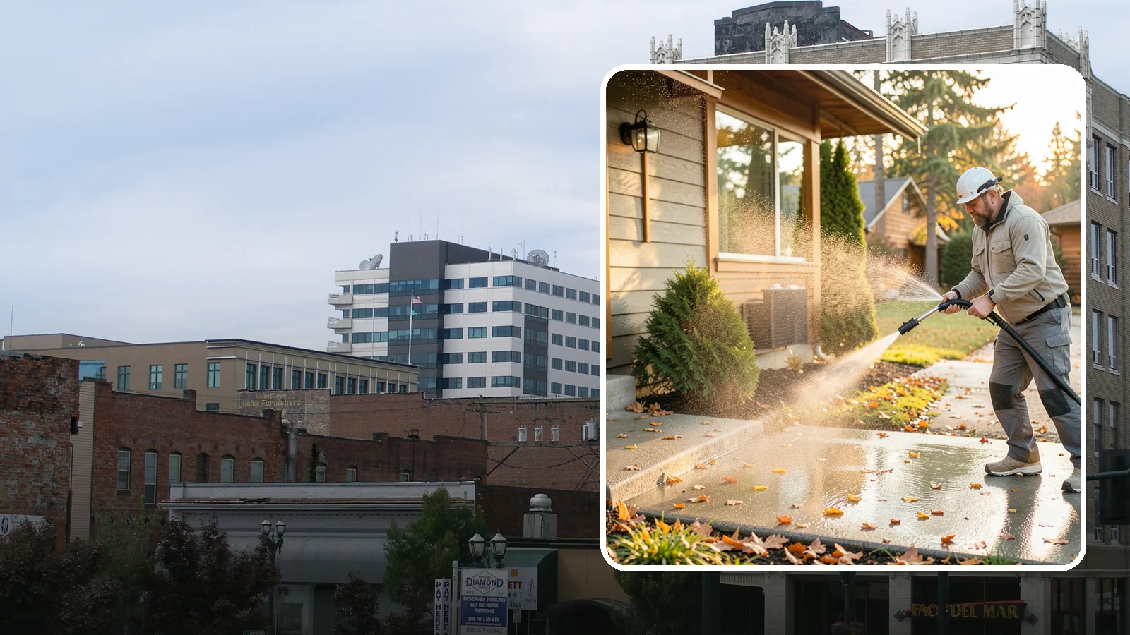 Holiday Cleanup Washing in Everett, Snohomish County, WA - Holiday cleanup washing gets your home guest-ready by clearing grime from entrances, walkways, and gathering areas before the...