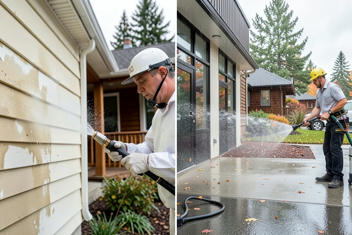 Holiday Cleanup Washing in Everett, Snohomish County, WA - Prioritize entry paths, porches, and hosting areas with the client