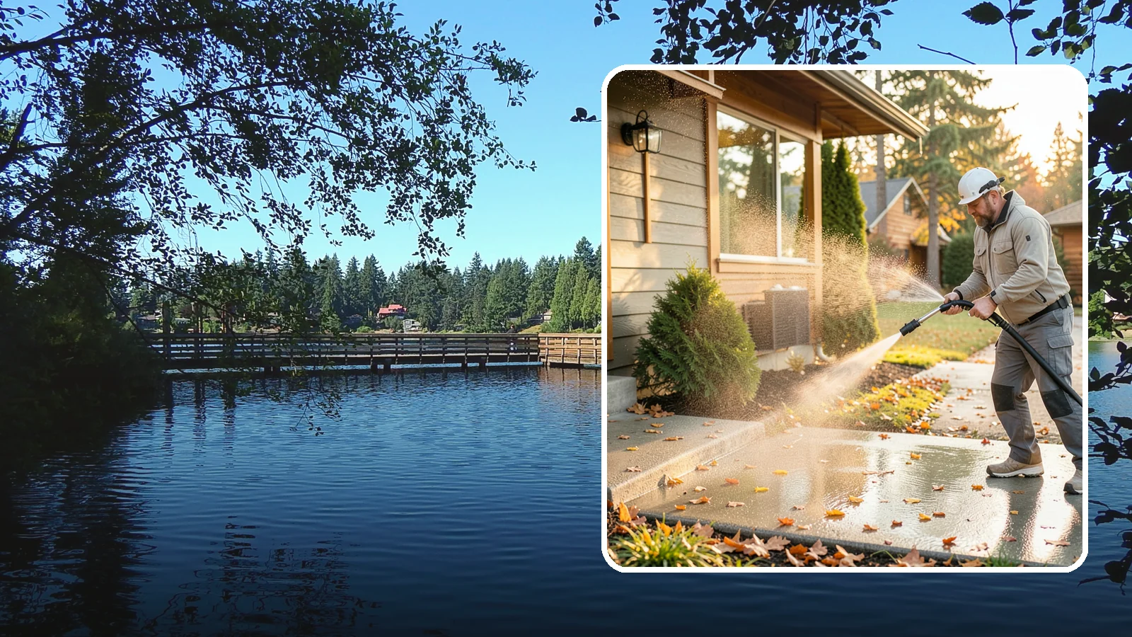 Holiday Cleanup Washing in Federal Way, King County, WA - Holiday cleanup washing gets your home guest-ready by clearing grime from entrances, walkways, and gathering areas before the...