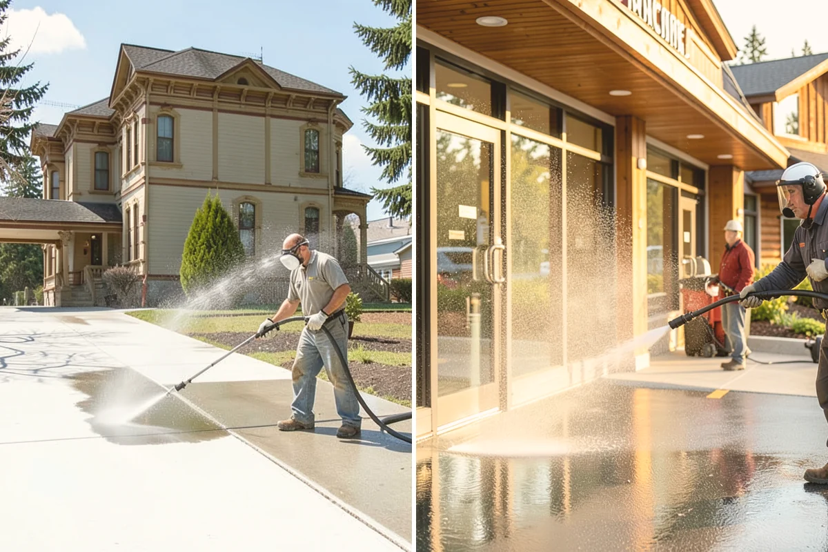 Holiday Cleanup Washing in Fife, Pierce County, WA - Prioritize entry paths, porches, and hosting areas with the client