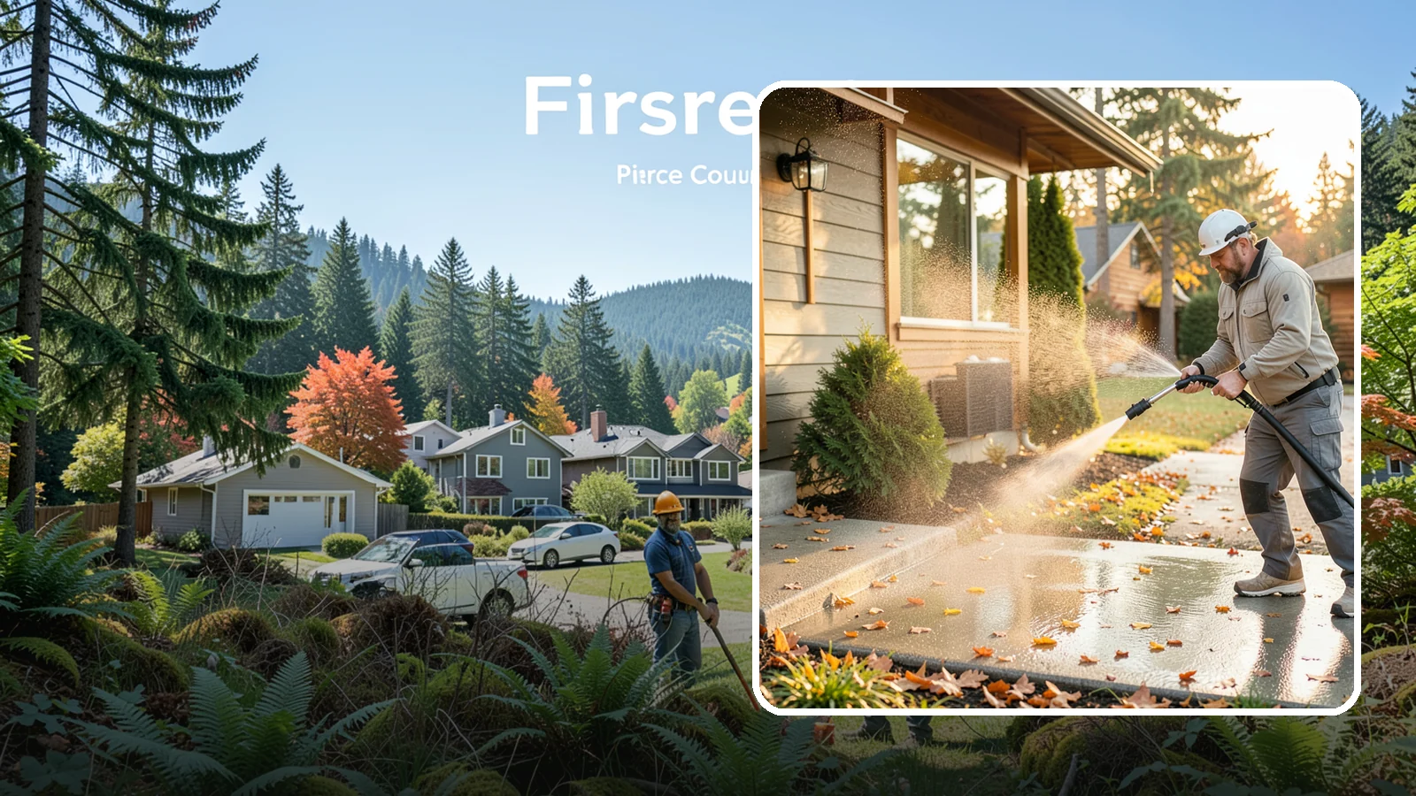 Holiday Cleanup Washing in Fircrest, Pierce County, WA - Holiday cleanup washing gets your home guest-ready by clearing grime from entrances, walkways, and gathering areas before the...