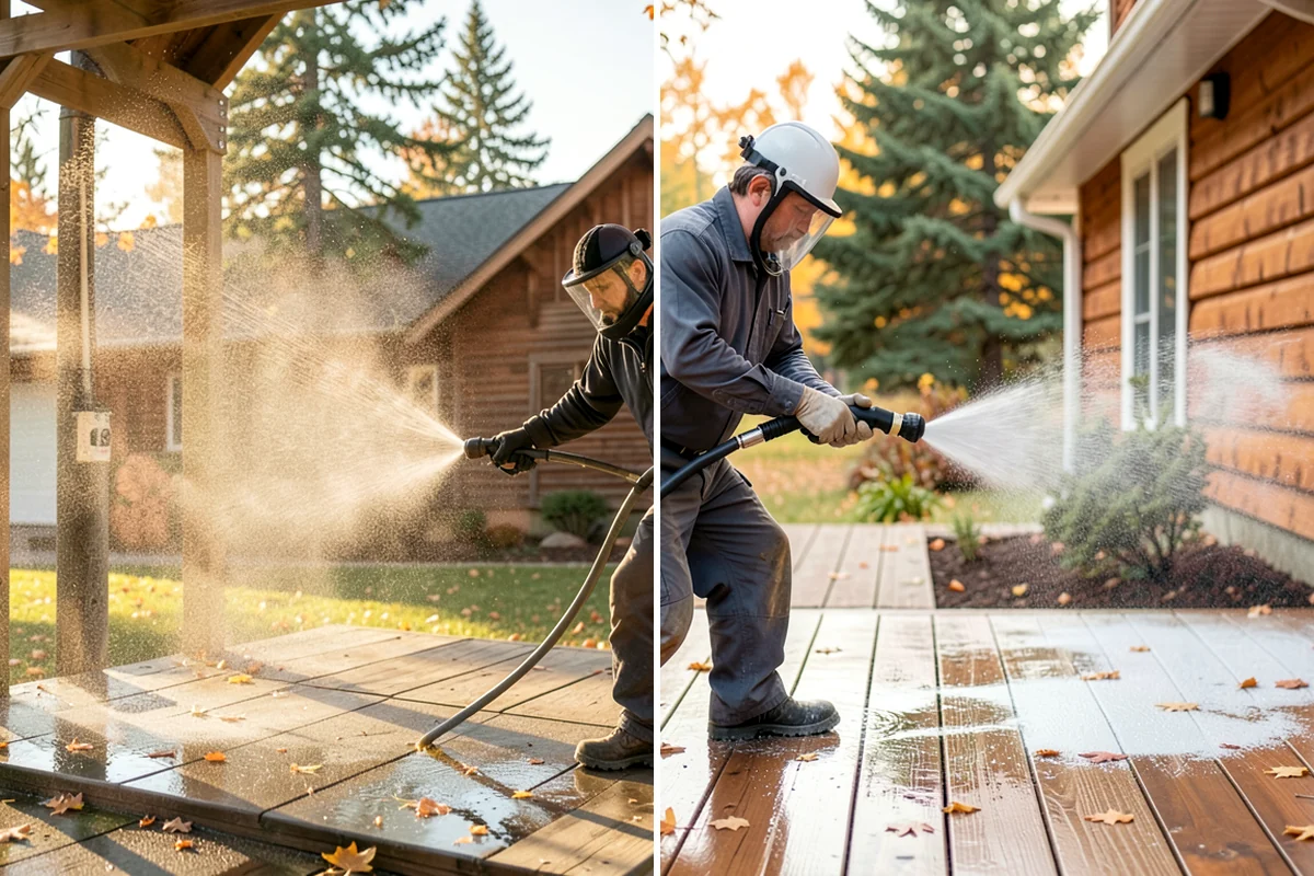 Holiday Cleanup Washing in Gig Harbor, Pierce County, WA - Prioritize entry paths, porches, and hosting areas with the client