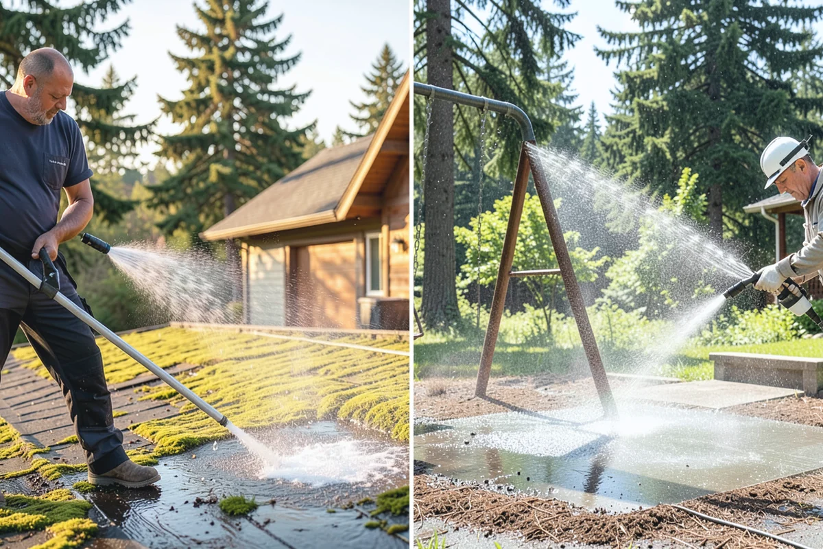 Holiday Cleanup Washing in Granite Falls, Snohomish County, WA - Prioritize entry paths, porches, and hosting areas with the client