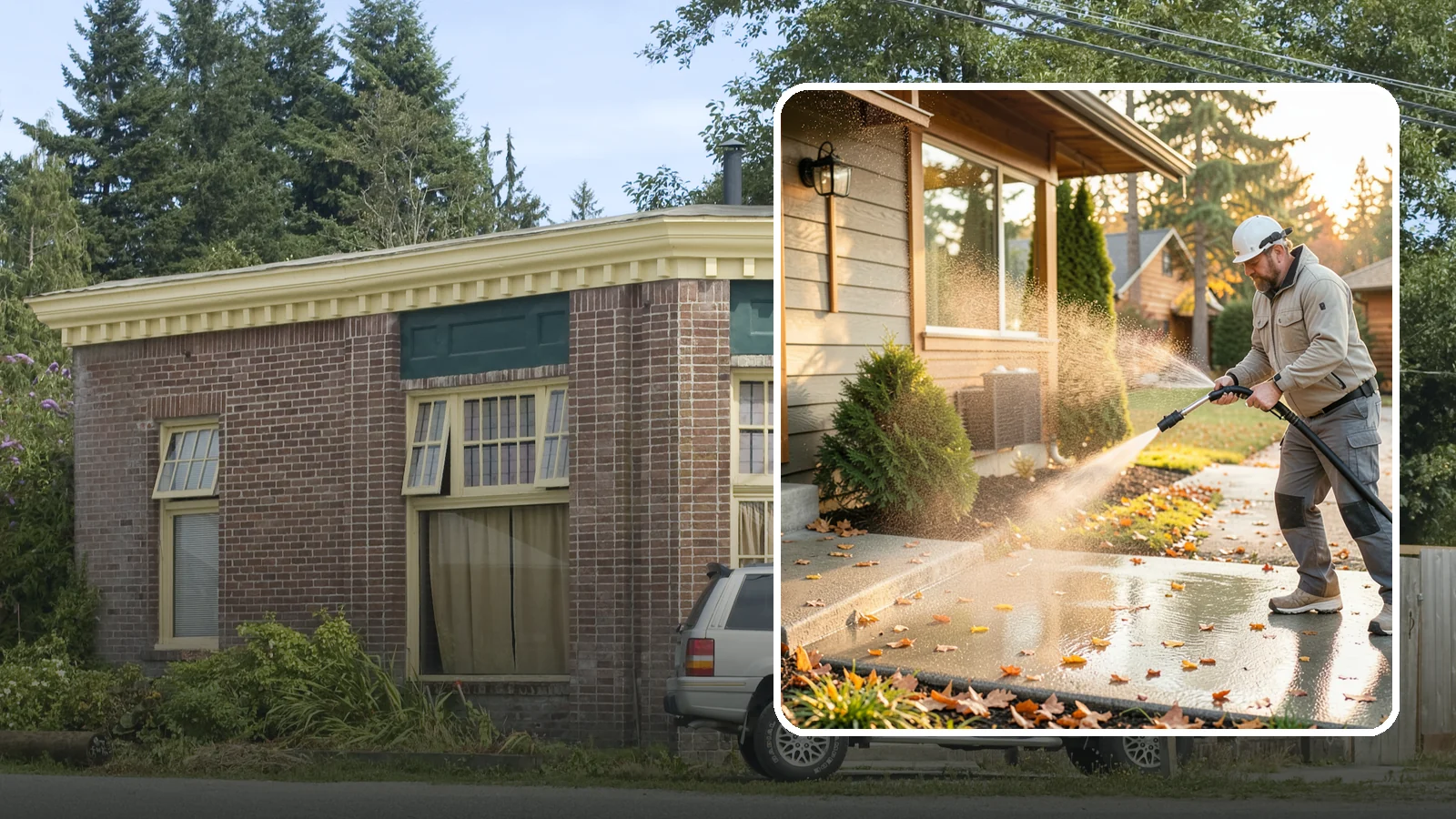 Holiday Cleanup Washing in Hamilton, Skagit County, WA - Holiday cleanup washing gets your home guest-ready by clearing grime from entrances, walkways, and gathering areas before the...