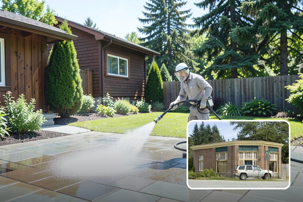 Holiday Cleanup Washing in Hamilton, Skagit County, WA - Presents a spotless entryway for holiday guests and photos