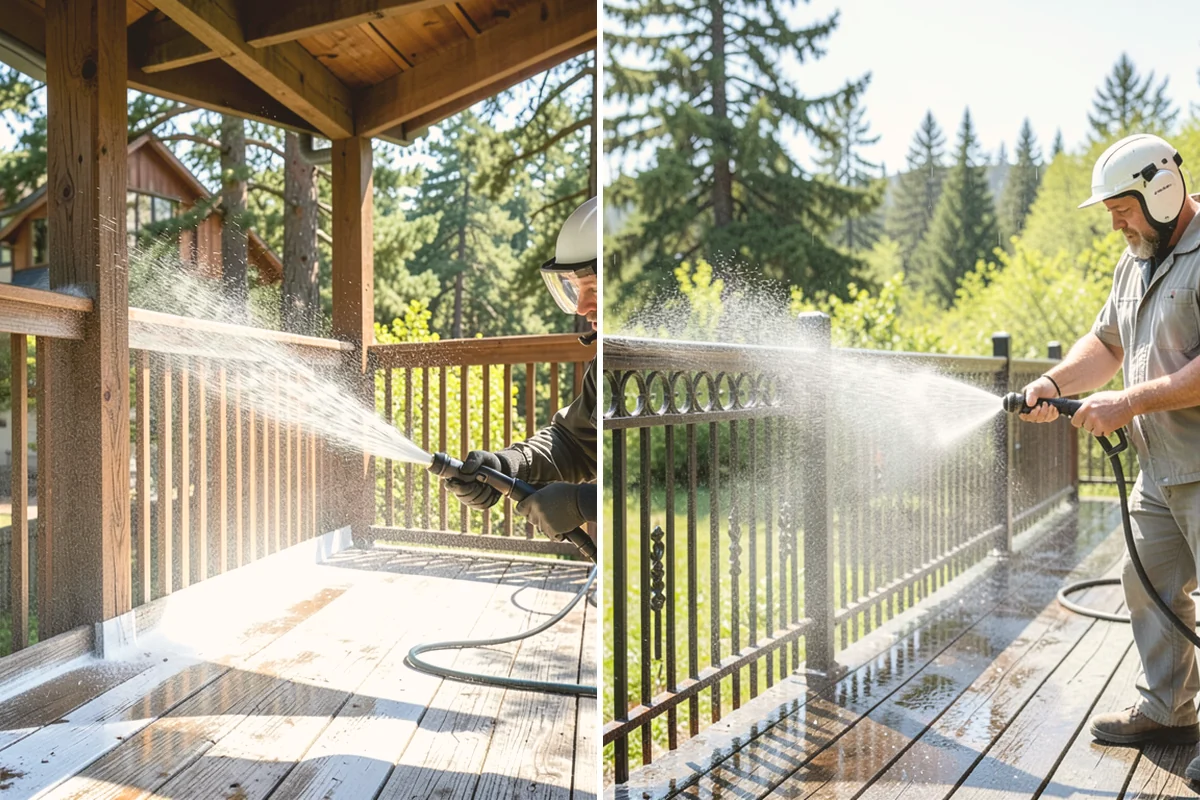 Holiday Cleanup Washing in Kent, King County, WA - Prioritize entry paths, porches, and hosting areas with the client