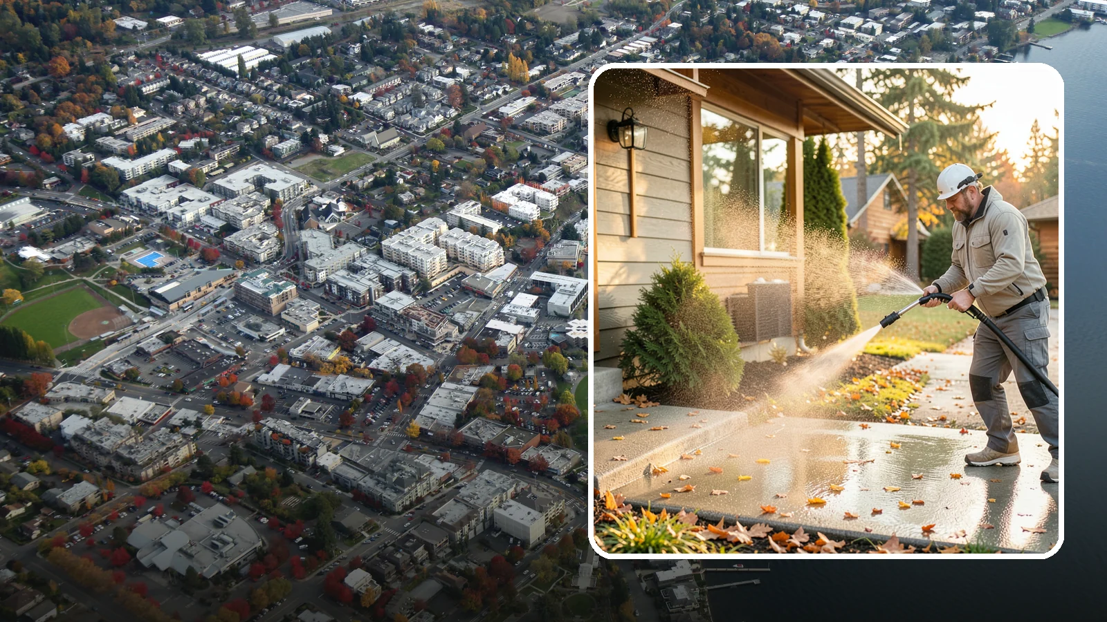 Holiday Cleanup Washing in Kirkland, King County, WA - Holiday cleanup washing gets your home guest-ready by clearing grime from entrances, walkways, and gathering areas before the...