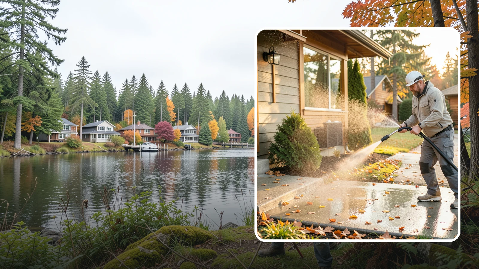 Holiday Cleanup Washing in La Conner, Skagit County, WA - Holiday cleanup washing gets your home guest-ready by clearing grime from entrances, walkways, and gathering areas before the...