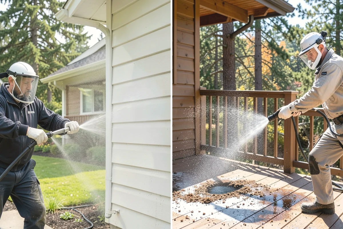 Holiday Cleanup Washing in La Conner, Skagit County, WA - Prioritize entry paths, porches, and hosting areas with the client