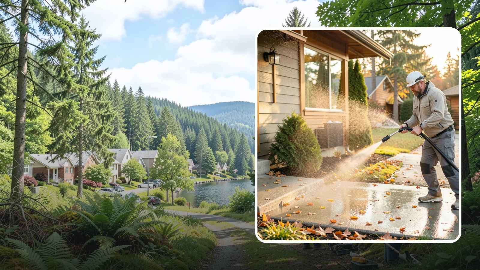 Holiday Cleanup Washing in Lake Forest Park, King County, WA - Holiday cleanup washing gets your home guest-ready by clearing grime from entrances, walkways, and gathering areas before the...