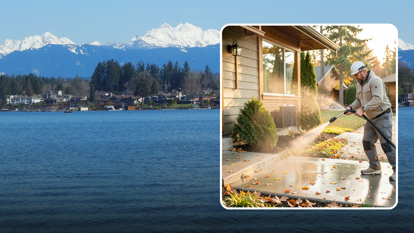 Holiday Cleanup Washing in Lake Stevens, Snohomish County, WA - Holiday cleanup washing gets your home guest-ready by clearing grime from entrances, walkways, and gathering areas before the...