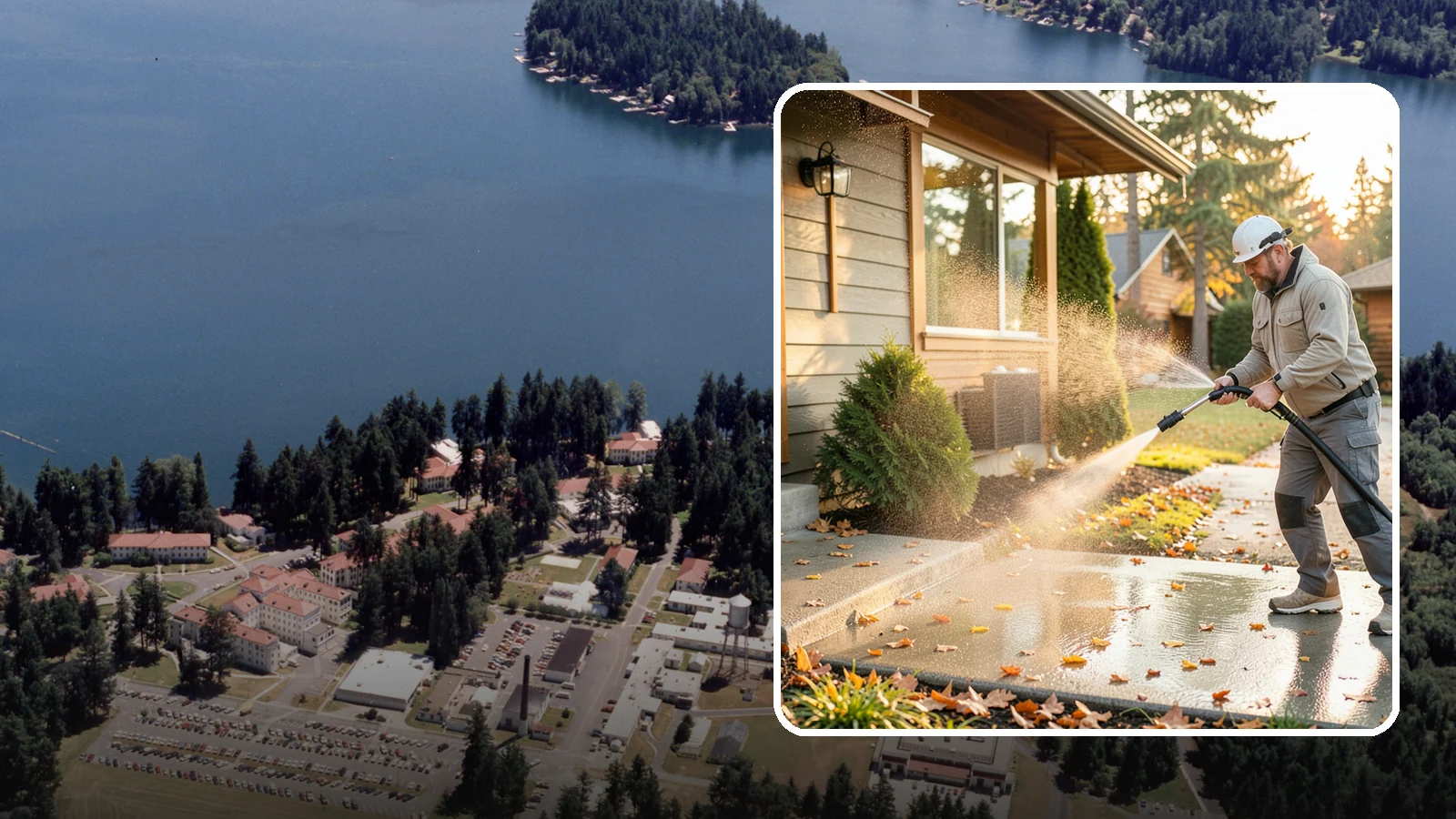 Holiday Cleanup Washing in Lakewood, Pierce County, WA - Holiday cleanup washing gets your home guest-ready by clearing grime from entrances, walkways, and gathering areas before the...