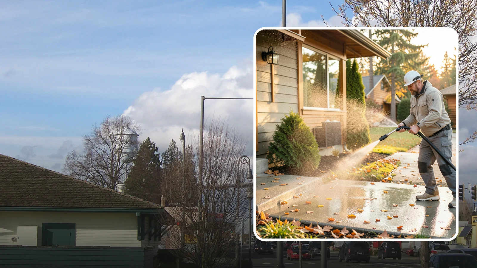 Holiday Cleanup Washing in Marysville, Snohomish County, WA - Holiday cleanup washing gets your home guest-ready by clearing grime from entrances, walkways, and gathering areas before the...
