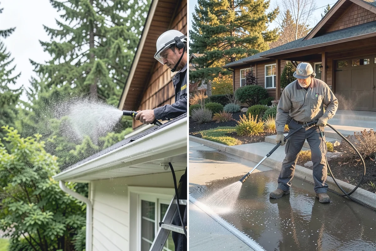 Holiday Cleanup Washing in Marysville, Snohomish County, WA - Prioritize entry paths, porches, and hosting areas with the client