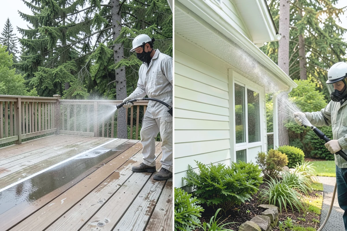 Holiday Cleanup Washing in Medina, King County, WA - Prioritize entry paths, porches, and hosting areas with the client